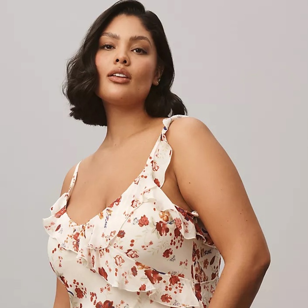 Let Me Be Sleeveless Ruffle Floral Maxi Dress - Picture 11 of 16